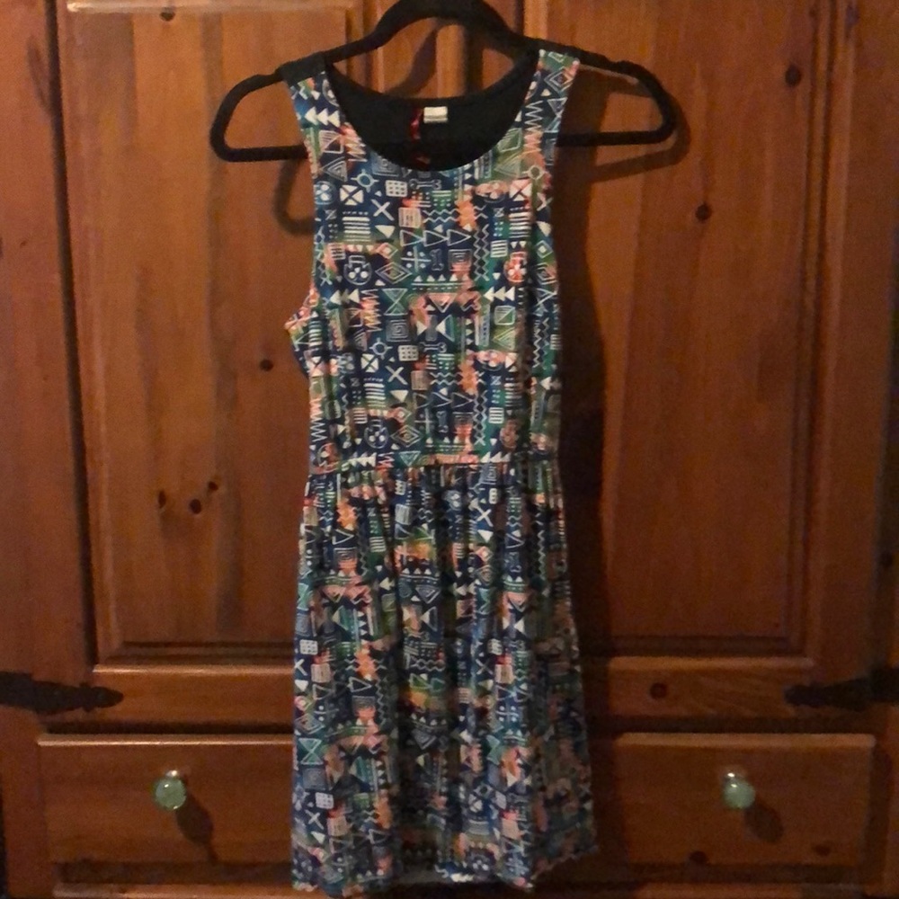Element Racerback dress with an open back.
